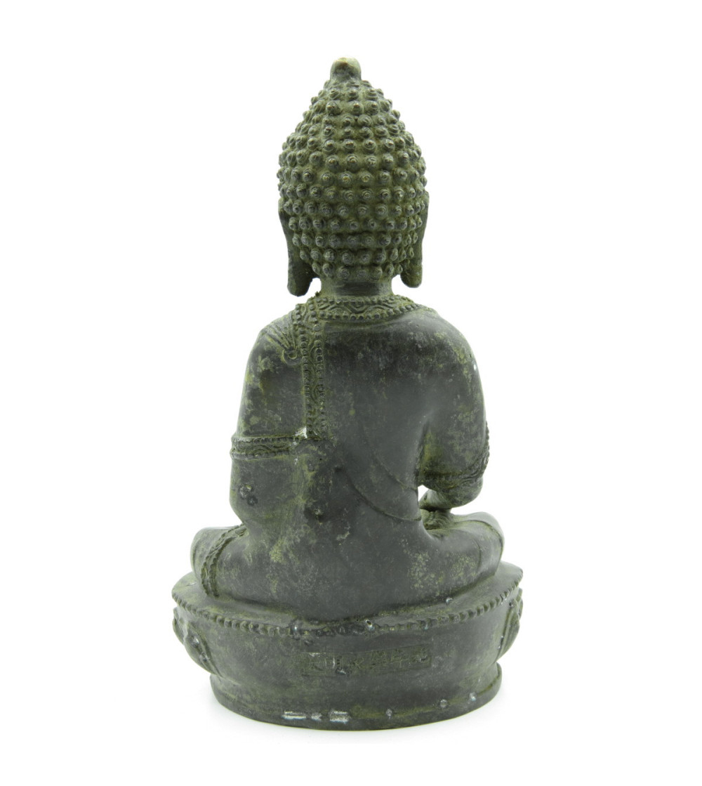 Statua Buddha Pekong Colore Arancio/Bronzo H 15cm ALNWIK106 - Orissa Mobili  Coloniali